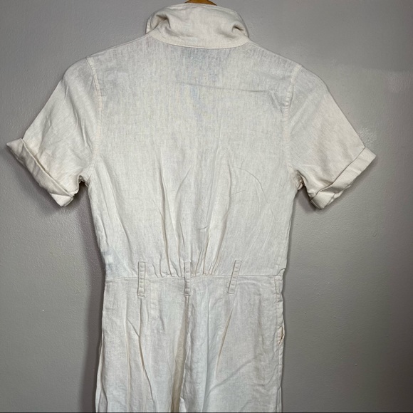 Who What Wear Beige Linen Jumpsuit Size XS - Picture 6 of 11